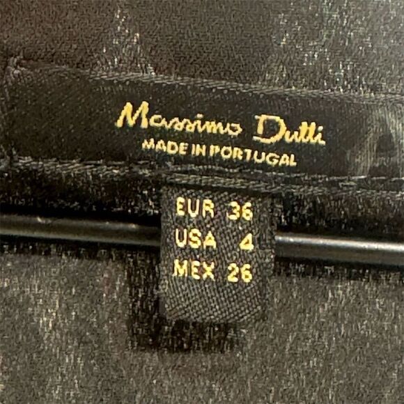 Massimo Dutti Paisley Mini Dress Long Sleeve Boho Viscose Lined Size 4 BohoChic - Picture 6 of 8